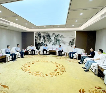广东能源集团党委书记、董事长张帆一行莅临ag平台官网考察交流